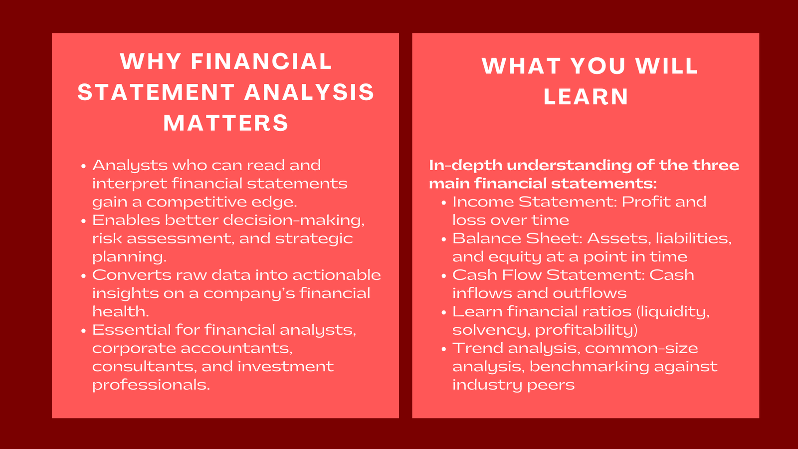 Financial Statement Analysis Courses Learn to Interpret Financial Data