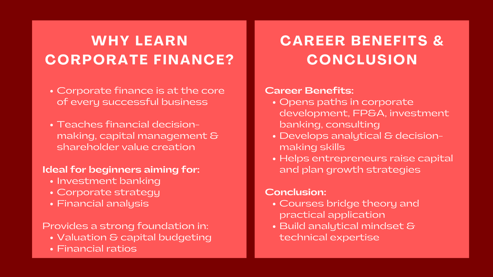 Introduction to Corporate Finance Courses for Beginners